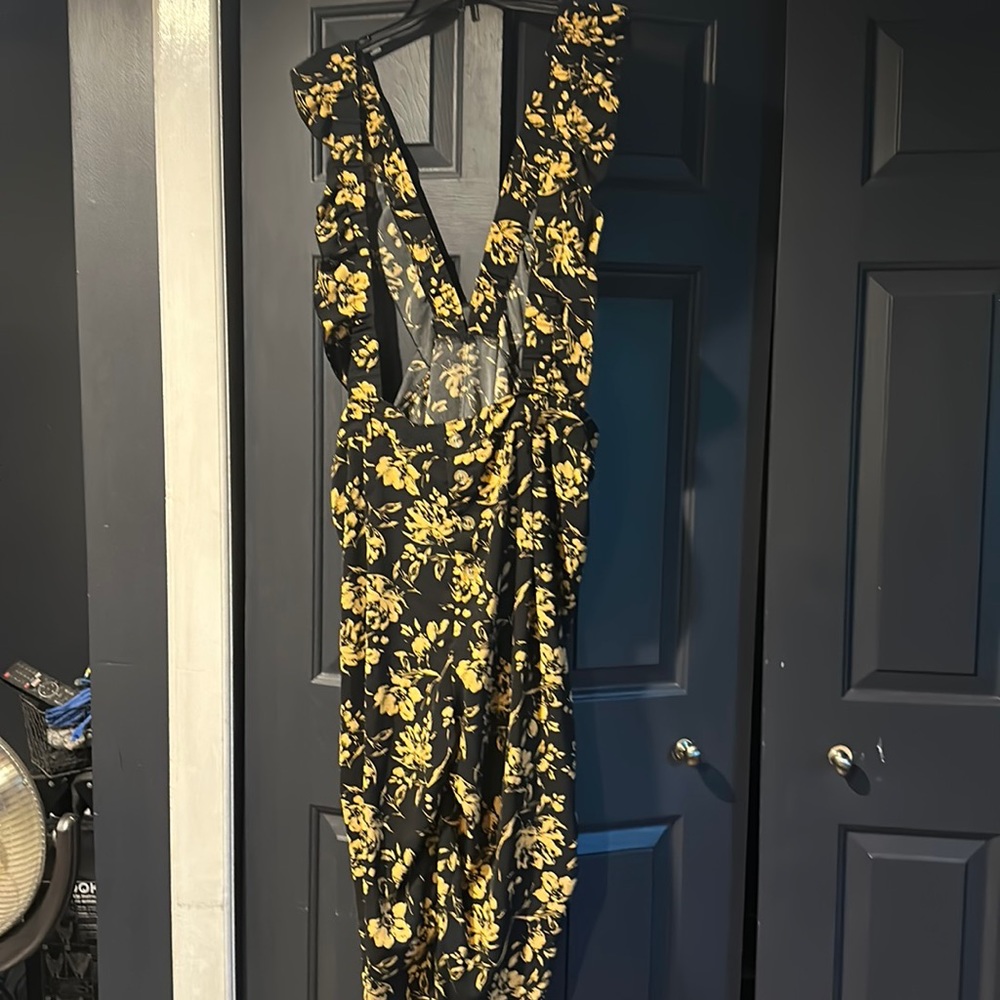 Floral overall/romper